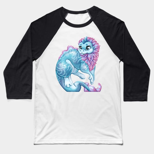 Sisu dragon Cute art Baseball T-Shirt by NatureDrawing